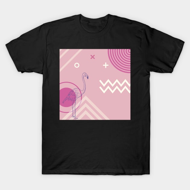 Flamingo T-Shirt by RedGraph